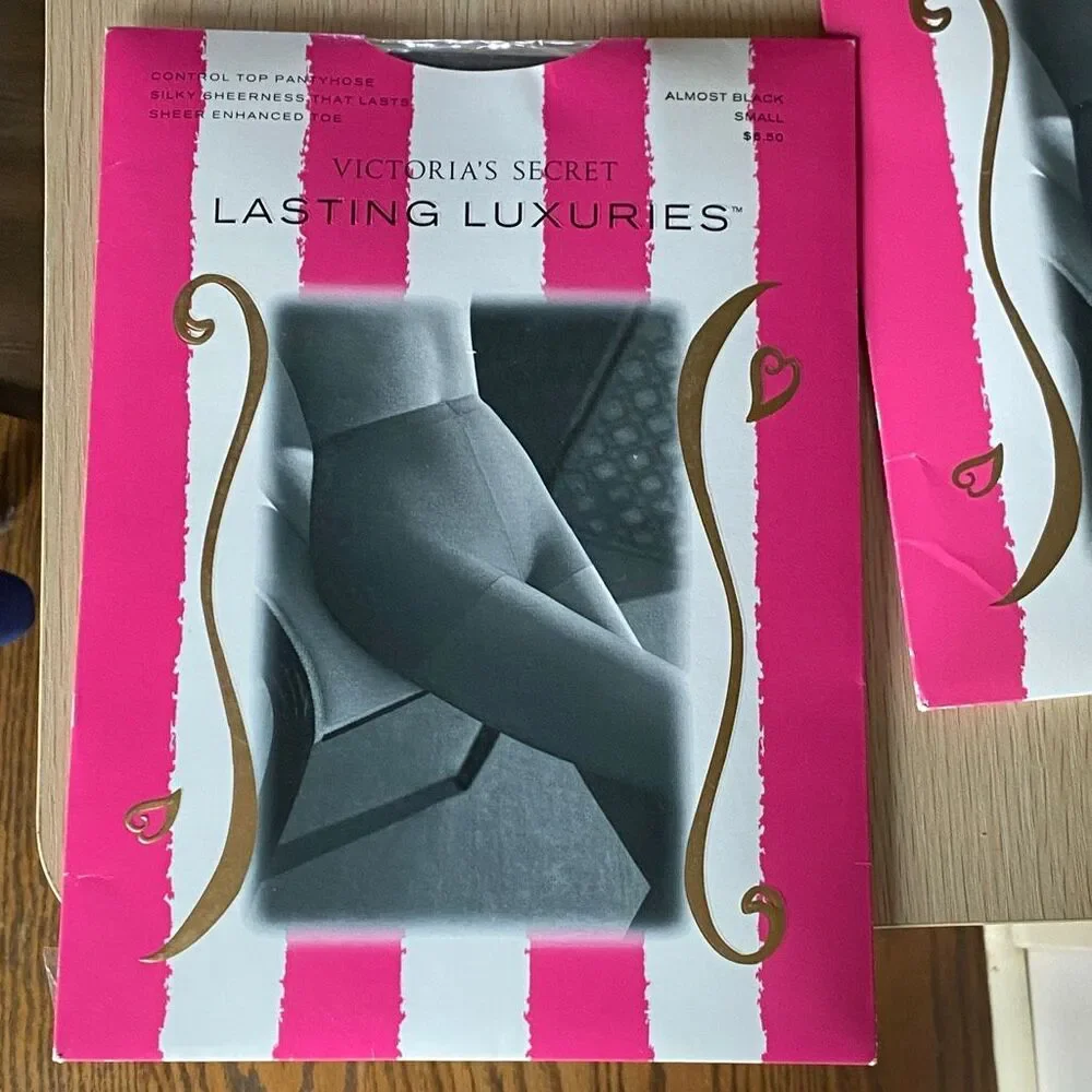 Victorias Secret Pantyhose Small Lasting Luxury Control Top Vtg 90s